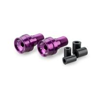 Puig 21292L Contrepoids de guidon Speed, contrepoids courts de 20 mm usinés en aluminium anodisé, design minimaliste Racing et finition premium pour guidon, lilas