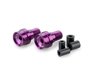 Puig 21292L Contrepoids de guidon Speed, contrepoids courts de 20 mm usinés en aluminium anodisé, design minimaliste Racing et finition premium pour guidon, lilas