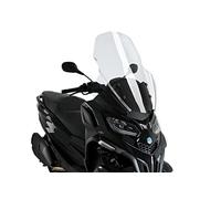 Puig 21374W Bulle V-Tech Line Touring en Acrylique de 4 mm avec Design aérodynamique anguleux pour Une Protection maximale et Une réduction des turbulences, Transparent