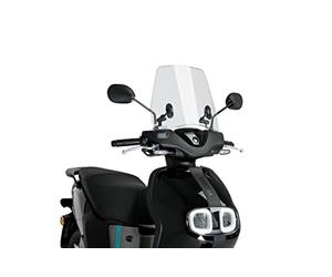 Puig 21391H Urban saute-vent pour scooter de plus grande hauteur avec protection aérodynamique optimisée pour usage urbain, Fumé