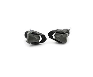 Puig 21399N Protecteurs Moteur R19 avec tampons en Nylon et Design Compact pour Une Protection intégrale du châssis et du Moteur, Noir