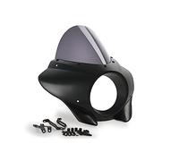 Puig 21410F Mirage pour Phare Rond en ABS avec Design aérodynamique et Options de Bulle pour Une Meilleure Protection et Un Style Custom, Fumé foncé