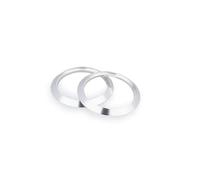 Puig 21456P Embouts de guidon Balance en aluminium usiné CNC avec système d’anneaux interchangeables pour réduction des vibrations et personnalisation, Argent