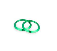Puig 21456V Embouts de guidon Balance en aluminium usiné CNC avec système d’anneaux interchangeables pour réduction des vibrations et personnalisation, Vert
