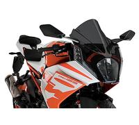 Puig 21476F Bulle Z-Racing aérodynamique et sportive en acrylique de 3 mm avec double hauteur et canaux latéraux améliorant protection et stabilité, Fumé foncé