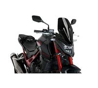 Puig 21480N Naked New Generation Touring Touring et aérodynamique en Acrylique de 3 mm avec Prise d’air Centrale Qui améliore la Protection et réduit Les turbulences, Noir