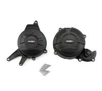 Puig 21500N Caches De Protection Moteur Track usage spécifique, Noir