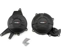 PUIG 21500N Piste de capots de protection pour champions adaptable sur APRILIA RS 660 Noir