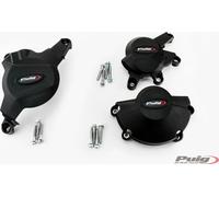 PUIG 21508N Piste de capots de protection pour champions adaptable sur HONDA CBR600RR ABS Noir