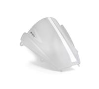 Puig 21522W Bulle Z-Racing aérodynamique et sportive en acrylique de 3 mm avec double hauteur et canaux latéraux améliorant protection et stabilité, Transparent