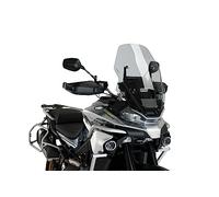 Puig 21546H Bulle Touring haut et aérodynamique en acrylique CN de 4 mm avec profil arrondi, zone supérieure plate et déflecteurs améliorant la protection, Fumé