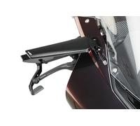 Puig 21565N Rétroviseur Aileron Droit ; design aérodynamique ; fabriqué en aluminium usiné ; finition anodisée élégante ; compatible avec clignotant TAB en option à la base de l’aileron, Noir