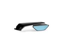 Puig 21566N Rétroviseur Aileron Gauche ; design aérodynamique ; fabriqué en aluminium usiné ; finition anodisée élégante ; compatible avec clignotant TAB en option à la base de l’aileron, Noir