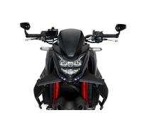 Puig 21571C New Generation Sport Plus en ABS haute résistance avec design aérodynamique pour protection et esthétique naked, Carbone