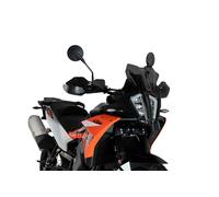 Puig 21610F Bulle Sport compacte et aérodynamique en Acrylique Haute résistance aux Chocs, avec Profil Arrondi et Design Sportif Qui améliore la Protection et la visibilité, Fumé Foncé