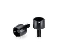 Puig 21627N embouts de guidon Thruster avec design léger et système modulaire pour réduction des vibrations et personnalisation, Noir