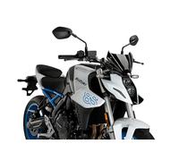 Puig 21649N Naked New Generation Sport sportive et aérodynamique en acrylique de 3 mm avec design surélevé qui améliore la protection et maintient une large visibilité, Noir