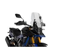 Puig Bulle Touring 21652W – Haut acrylique CN 4 mm, profil arrondi avec déflecteurs, Transparent