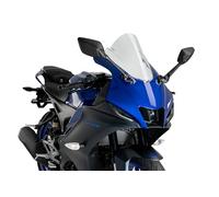 Puig 21715W Bulle Z-Racing aérodynamique et sportive en acrylique de 3 mm avec double hauteur et canaux latéraux améliorant protection et stabilité, Transparent