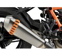 Puig 21728T Accessoires de sécurité pour Bloquer la Moto Lors du stationnement en évitant Les déplacements sur des Surfaces inclinées avec Un Design résistant et Durable, Orange