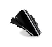Puig 21767N Bulle Z-Racing aérodynamique et Sportive en Acrylique de 3 mm avec Double Hauteur et canaux latéraux améliorant Protection et stabilité, Noir