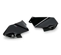 Puig 21772N Déflecteurs Frontaux Extended avec surface de protection aérodynamique accrue pour les bras et les épaules compatibles avec les bulles Puig et OEM, Noir