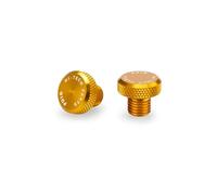Puig 21804O Bouchon Cache-Filetage de rétroviseur Finition Propre en Aluminium anodisé pour Couvrir Les filetages du Guidon, Or