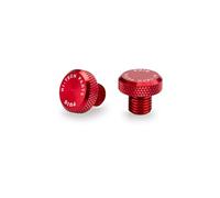 Puig 21804R Bouchon Cache-Filetage de rétroviseur Finition Propre en Aluminium anodisé pour Couvrir Les filetages du Guidon, Rouge