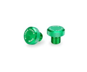 Puig 21808V Bouchon Cache-Filetage de rétroviseur Finition Propre en Aluminium anodisé pour Couvrir Les filetages du Guidon, Vert