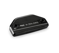 Puig 21874N Couvercle de réservoir de liquide de frein et d’embrayage usiné en aluminium anodisé avec design Hi-Tech pour protection et esthétique, Noir