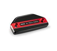 Puig 21874R Couvercle de réservoir de liquide de frein et d’embrayage usiné en aluminium anodisé avec design Hi-Tech pour protection et esthétique, Rouge