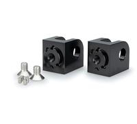 Puig 21888N Support Repose-Pieds Passager Réglable - Robustesse et Adaptabilité pour Plus de Confort et de Style, Noir