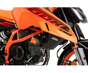 Puig 21918N Protecteurs Moteur R19 avec tampons en Nylon et Design Compact pour Une Protection intégrale du châssis et du Moteur, Noir