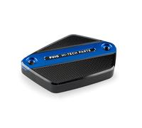 Puig 21923A Couvercle de réservoir de liquide de frein et d’embrayage usiné en aluminium anodisé avec design Hi-Tech pour protection et esthétique, Bleu