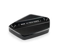 Puig 21923N Couvercle de réservoir de liquide de frein et d’embrayage usiné en aluminium anodisé avec design Hi-Tech pour protection et esthétique, Noir