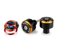 Puig 21930N Embouts de guidon Balance en aluminium usiné CNC avec système d’anneaux interchangeables pour réduction des vibrations et personnalisation, Noir