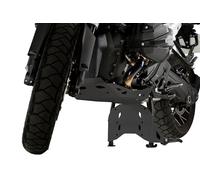 Puig 21950N Sabot Moteur en Aluminium Haute résistance pour la Protection du Moteur et des Composants inférieurs en Conduite Off-Road, Noir