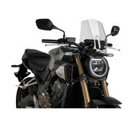 Puig 21960W Saute-vent New Generation Sport pour Honda CB650R Neo Sports Cafe 2024 et CB650R Neo Sports Cafe eClutch 2024 - Design Aérodynamique et Protection Optimisée, Transparent