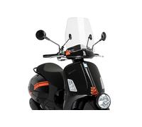 Puig 21964W Urban saute-vent pour scooter de plus grande hauteur avec protection aérodynamique optimisée pour usage urbain, Transparent