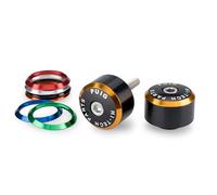 Puig 21978N Embouts de guidon Balance en aluminium usiné CNC avec système d’anneaux interchangeables pour réduction des vibrations et personnalisation, Noir