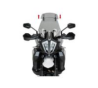 Puig 21992H Bulle Touring avec Visière Fumé conçue pour optimiser l’aérodynamique, améliorer la protection contre le vent et augmenter le confort du pilote sur longs trajets