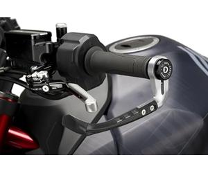 Puig 21994P Protecteur de Levier d’Embrayage RAW avec Contrepoids - Design Robuste et Adaptabilité Universelle, Argent