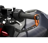 Puig 21994T Protecteur de Levier d’Embrayage RAW avec Contrepoids - Design Robuste et Adaptabilité Universelle, Orange