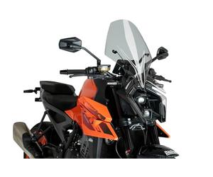 Puig 21996H Carenabris New Generation Touring - Protection Aérodynamique et Style pour Votre Moto Naked, Fumé claire