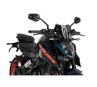Puig 21997F Bulle New Generation Sport - Design Sportif et Protection Aérodynamique pour KTM 125 DUKE et KTM 390 DUKE 2024-2025, fumé foncé