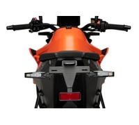 Puig 22001N Supports de Plaque Support de Plaque en Acier et Polyamide avec Inclinaison réglable, système de Fixation sécurisé et Design Sportif, Noir