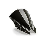 Puig 22015C Bulle Z-Racing aérodynamique et sportive en acrylique de 3 mm avec double hauteur et canaux latéraux améliorant protection et stabilité, Carbone