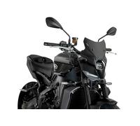 Puig 22077N Saute-vent New Generation Sport pour Yamaha MT-09 2024 et Yamaha MT-09 SP 2024 - Design Aérodynamique et Style Sportif, Noire