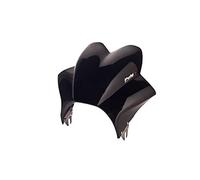 Puig 2208N Saute-Vent Puig modèle Wave en Coloris Noir, améliore l’aérodynamisme et Offre Une Protection supplémentaire avec Un Design Street Screens pour Motos à Phare Rond