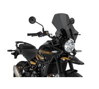 Puig 22113F Bulle Réglable- Protection Aérodynamique Ajustable et Design Innovant pour Royal Enfield Himalayan 450 2024-2025, Fumé fonce